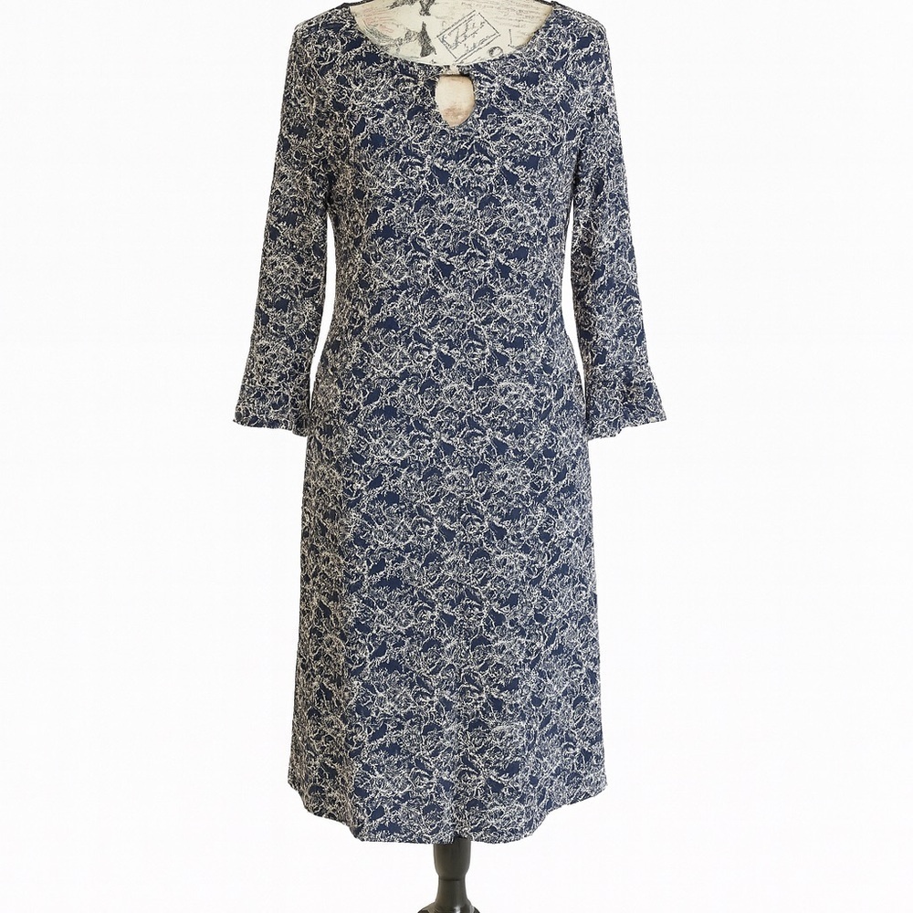 Jackie Jon New York Navy Blue Lace Sheath Dress Women’s 18